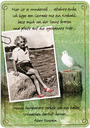 Künstler-Postkarte Nr. 6 - Albert Einstein