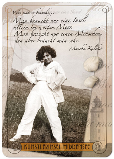 Künstler-Postkarte Nr. 1 - Mascha Kaleko